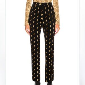 Chloé black velvet trousers